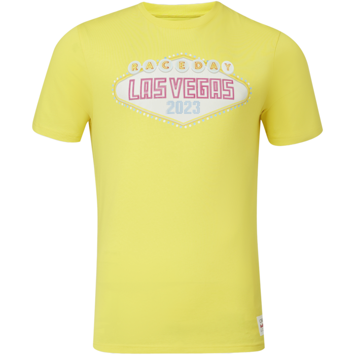 Las Vegas T-shirt - Geel image
